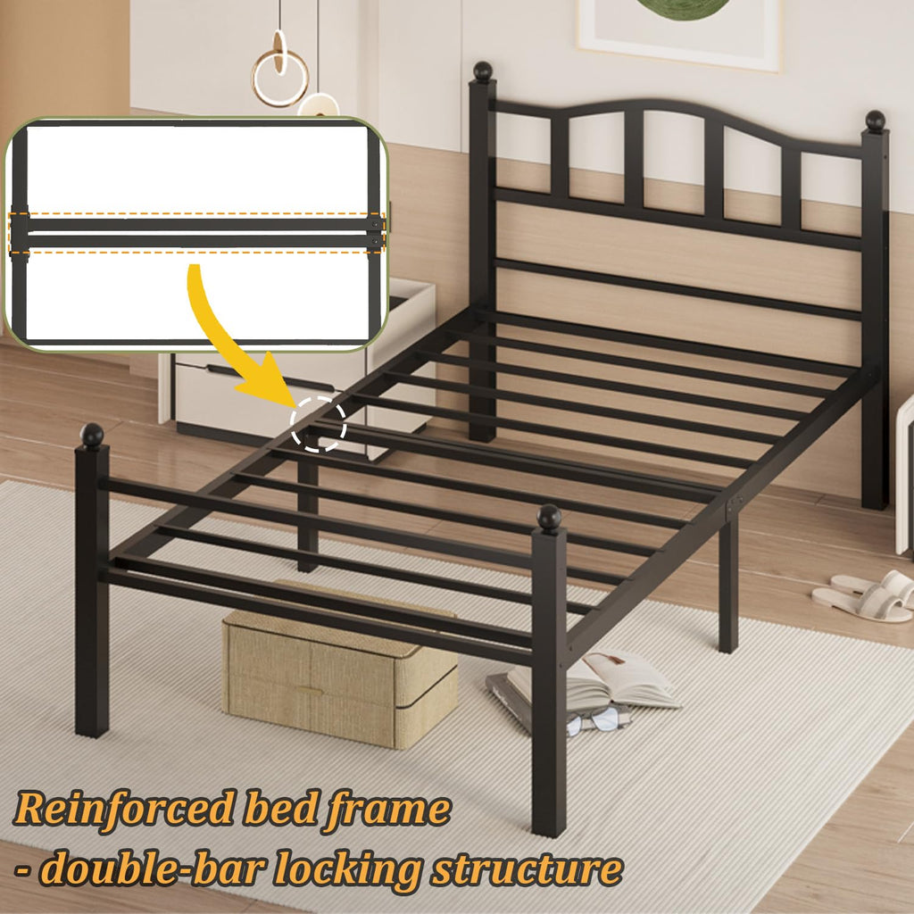 Twin Bed Frames with Headboard A5326