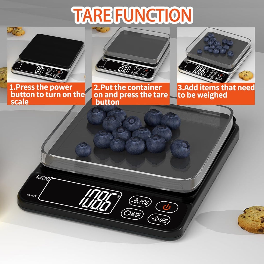 Digital Food Scale 6.6lb Grams Ounces LCD Display S589