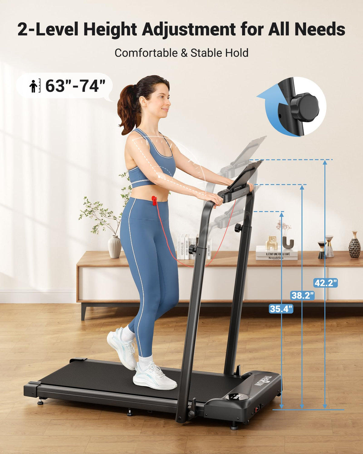 Walking Pad with Handle Bar Q82338