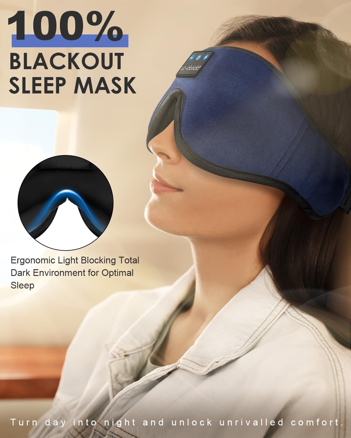 Sleep Mask with Bluetooth Headphones O91475