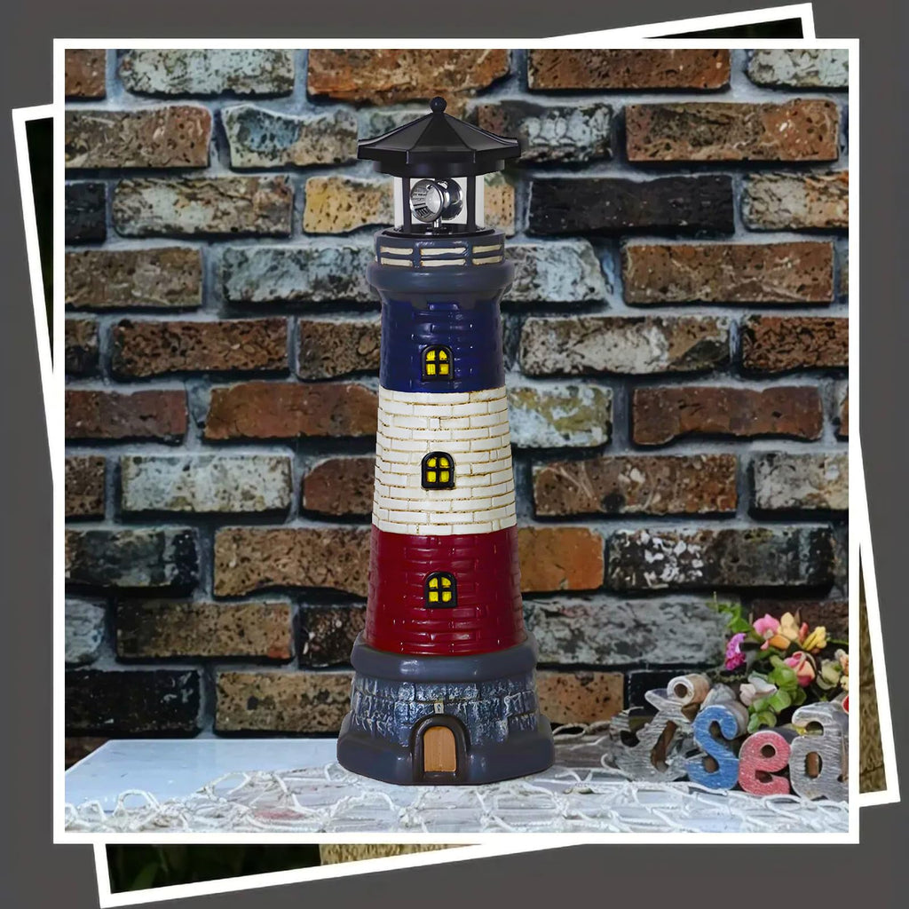 Solar Lighthouse Outdoor Garden Statue L9160