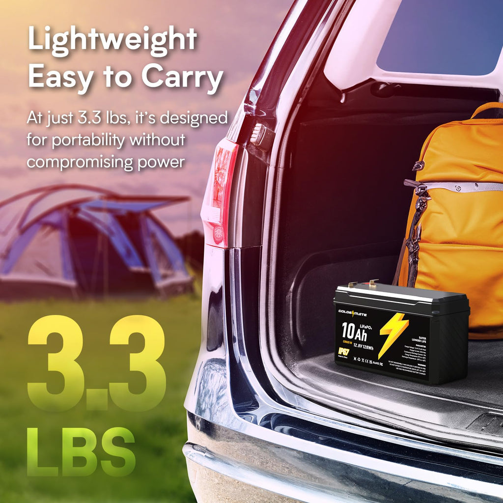 12V 10Ah Lithium LiFePO4 Battery 2 Packs N131687