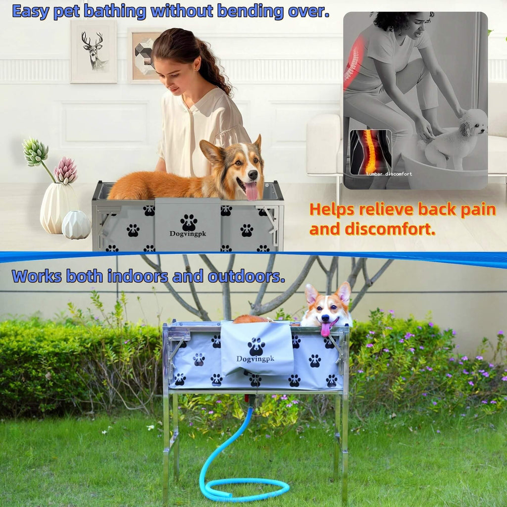 Portable Foldable Dog Bathtub H436969