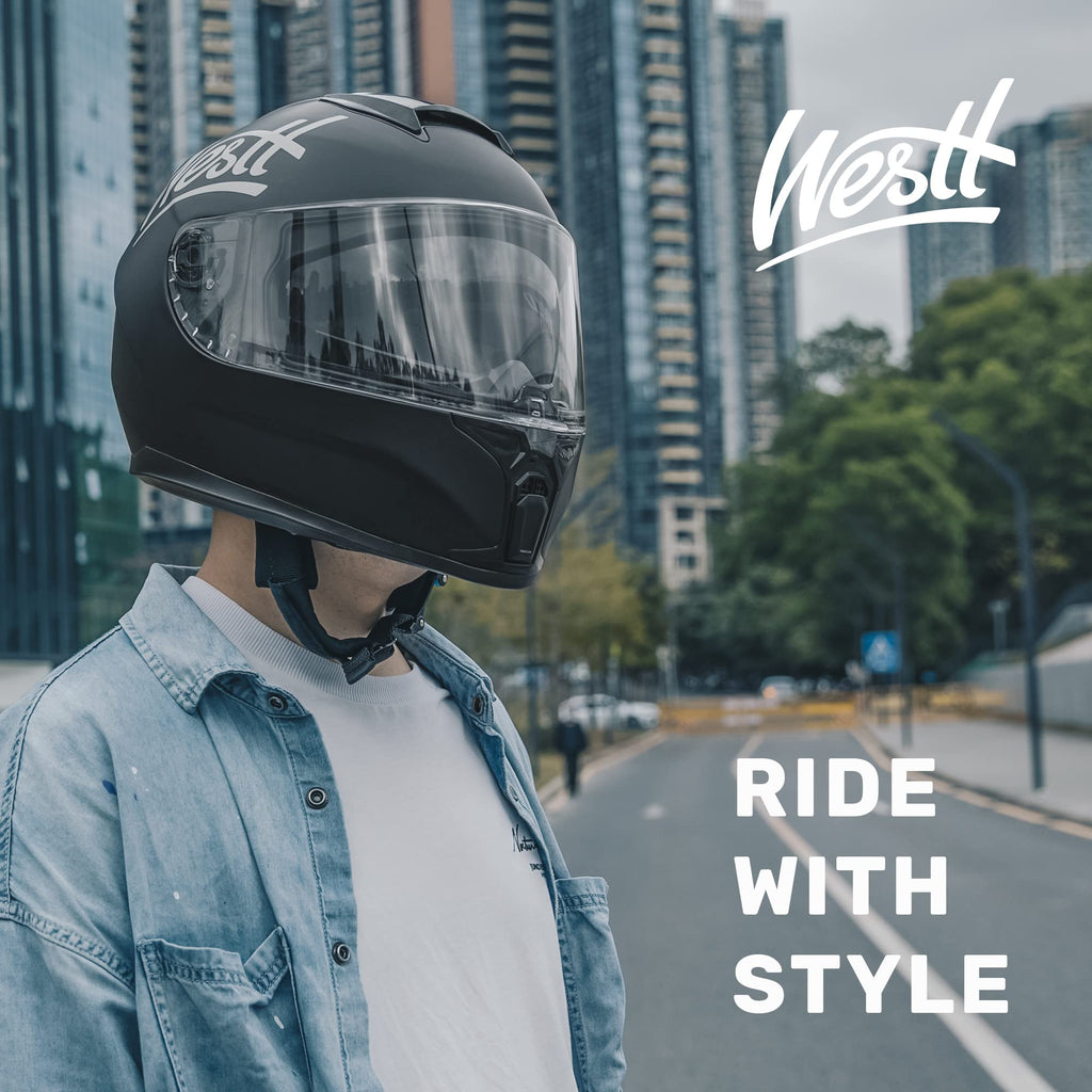 Full Face Motorcycle Helmets Dual Visor DOT Approved J1270