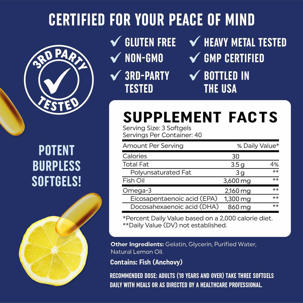 Omega 3 Fish Oil and Probiotic Capsules B305