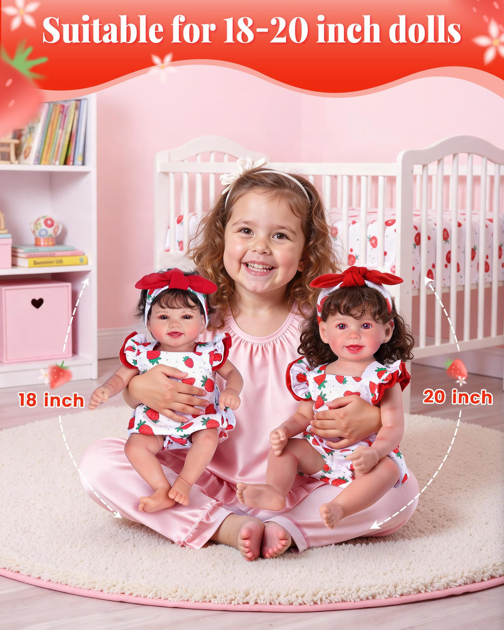 18-20 Inch Doll Clothes Strawberry Outfit T769604