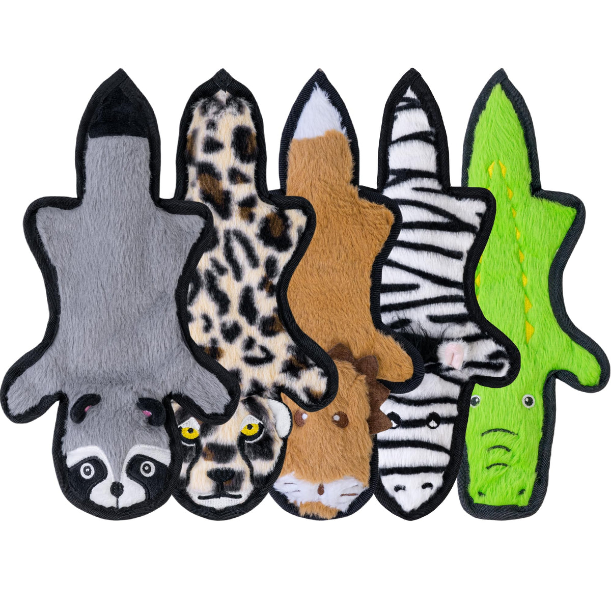Crinkle Squeaky Plush Dog Toys 5 Pack X6484