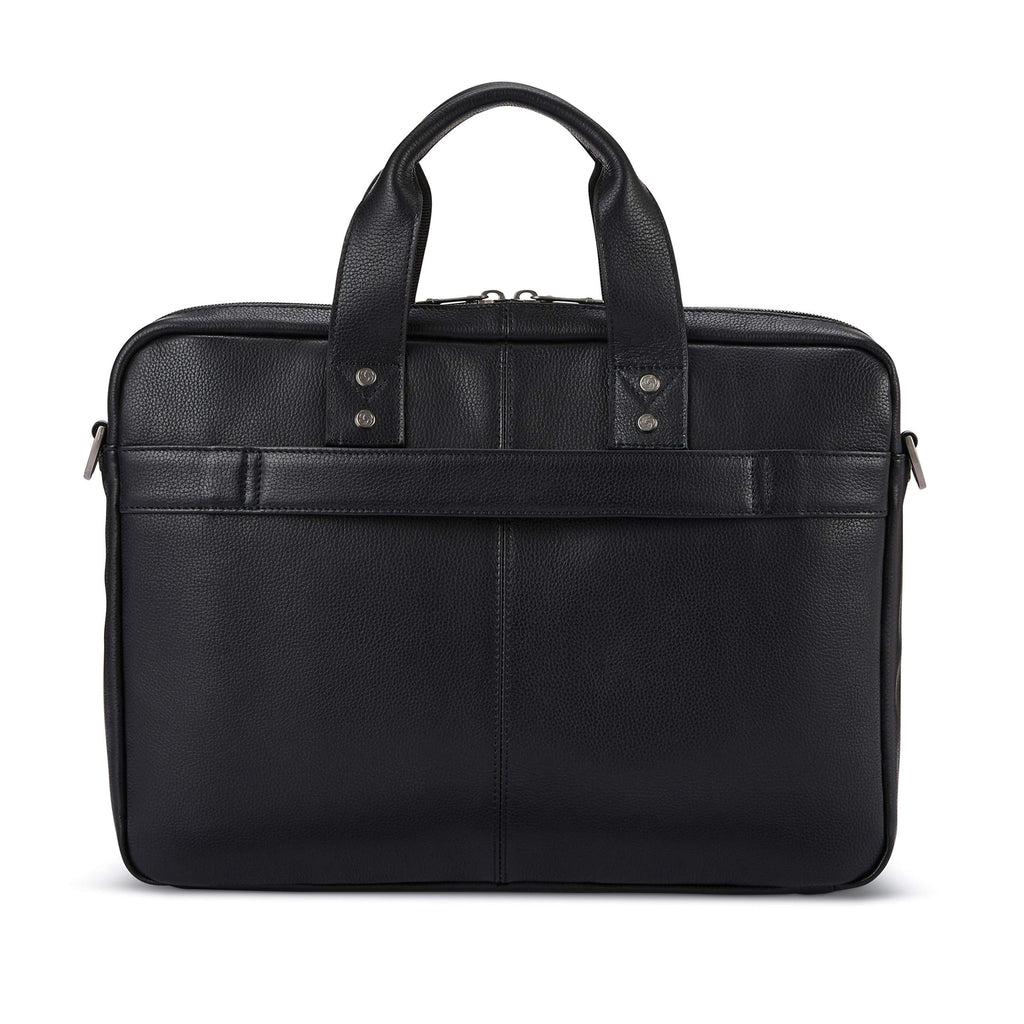 Black Leather Slim Brief R5162