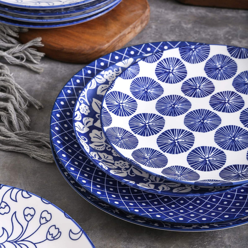 10 inch Porcelain Dinner Plates + 12-Pieces Dinnerware Sets Z1248