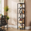 6-Tier Tall Narrow Bookshelf U735