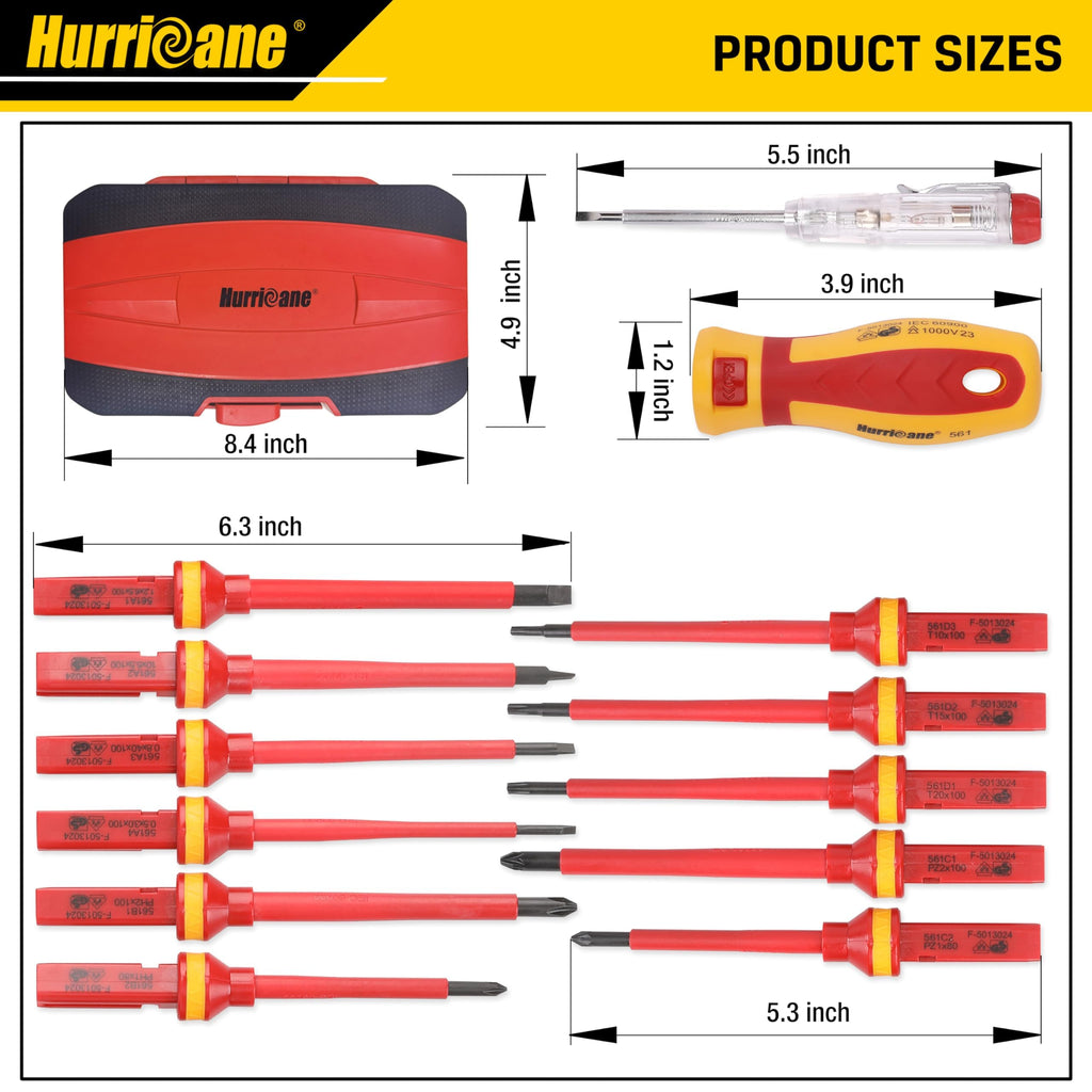 1000V Insulated 13 Piece Screwdriver Set P721751