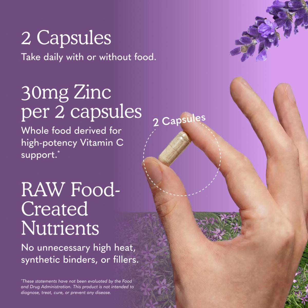 Vitamin Code Raw Zinc Supplement 30mg, 60 Vegan Capsules P2772