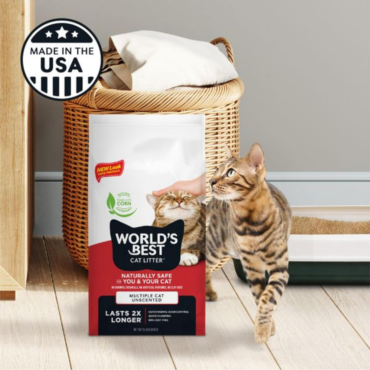 Unscented Cat Litter 15 lb Bag I411