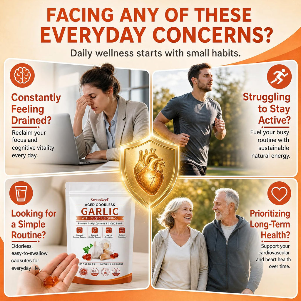 Odorless Garlic Extract Softgels with CoQ10 Ubiquinol and Vitamin K2 120 Softgels Y131472