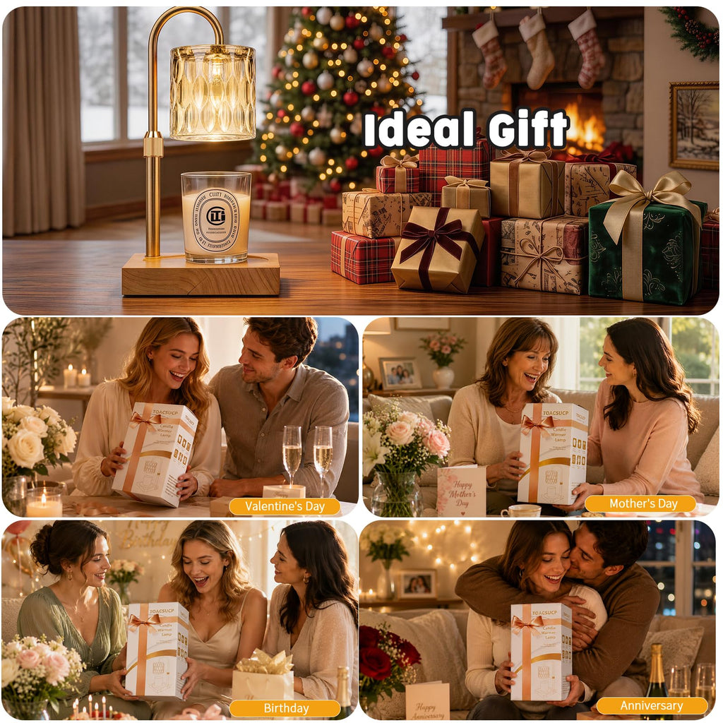 Adjustable Dimmable Candle Warmer Lamp with Timer R26363