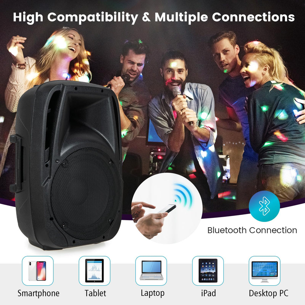1600W 2-Way Powered PA Speaker System E796885