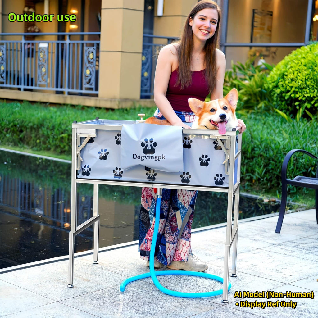 Portable Foldable Dog Bathtub H436969