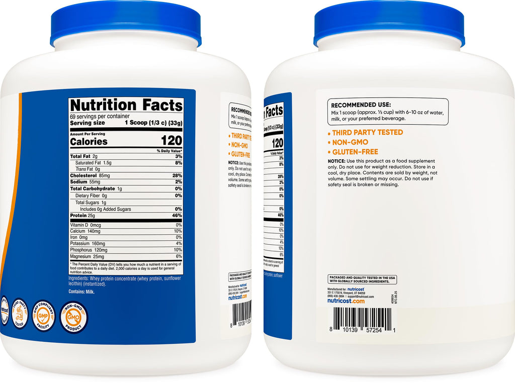 Whey Protein Concentrate Powder 5 LB J177792