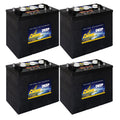 6V 250Ah Flooded Lead Acid Deep Cycle Battery Pack of 4 T64404