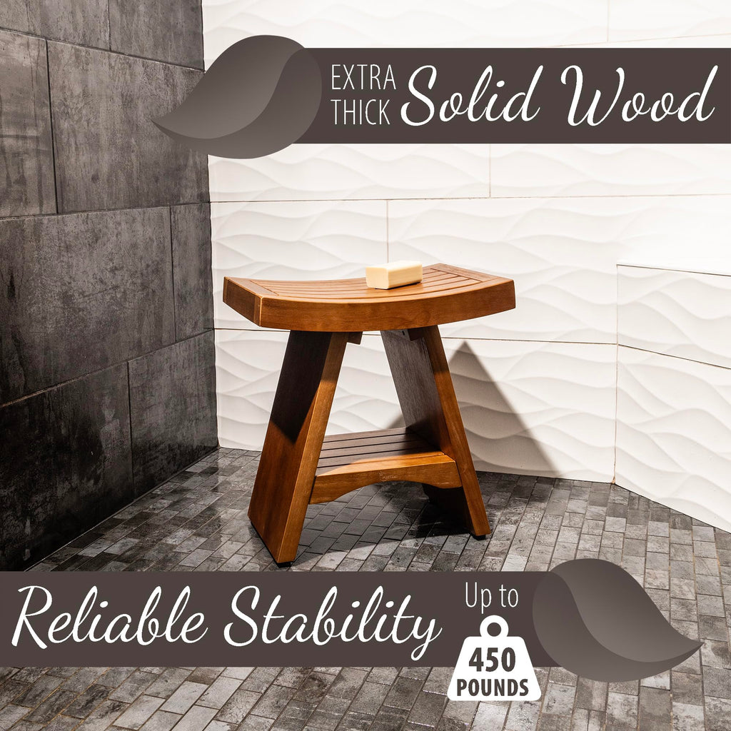 Teak Shower Bench 18 Inches Y10455