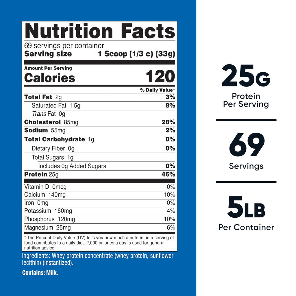 Whey Protein Concentrate Powder 5 LB J177792