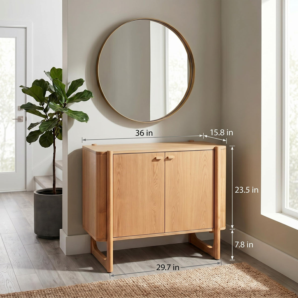 Solid Wood Accent Cabinet & Media Console E6497