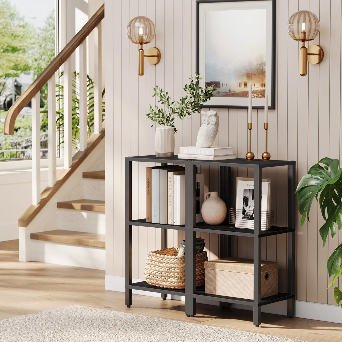 6-Tier Tall Narrow Bookshelf U735