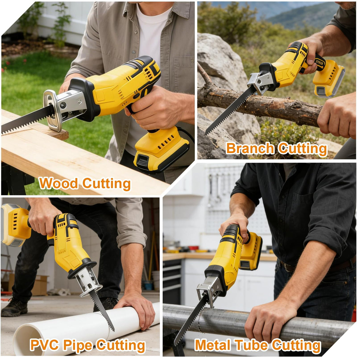 Cordless Reciprocating Saw 0-3500 SPM Variable Speed with 4 Blades C63902