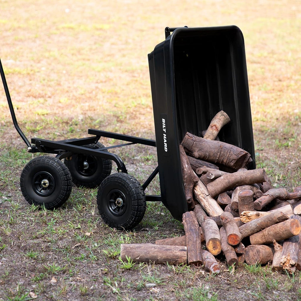 Poly Garden Dump Cart 600 lbs 4 Cu Ft B979