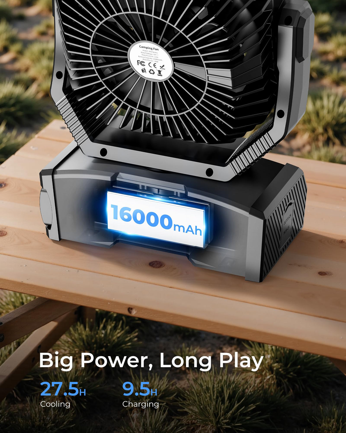 Portable Camping Fan with Remote T237304