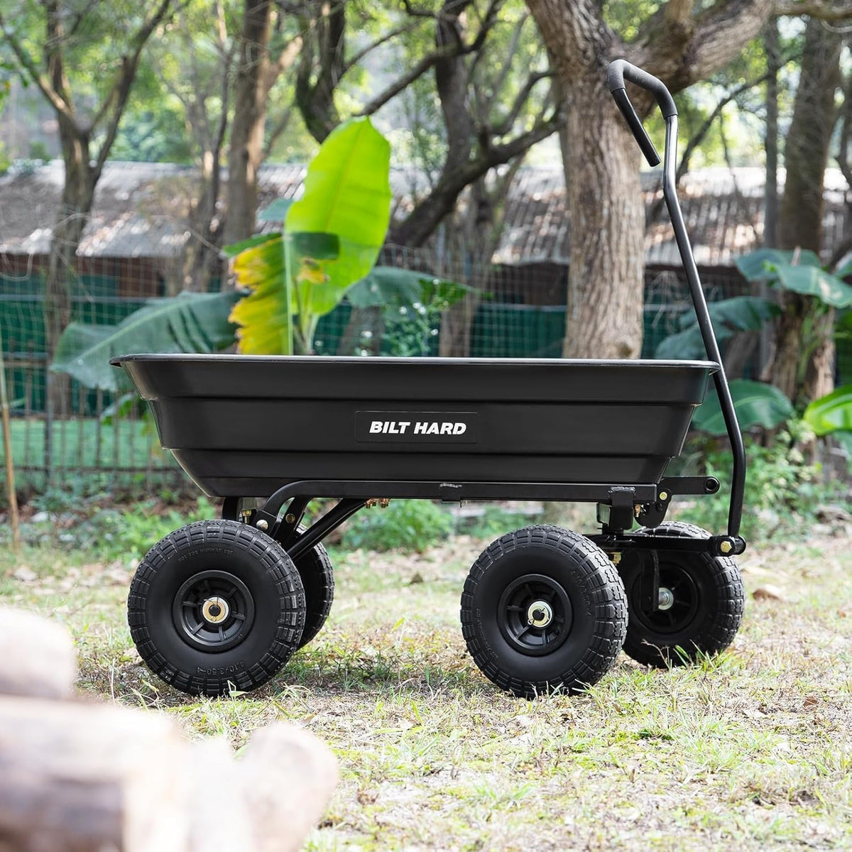 Poly Garden Dump Cart 600 lbs 4 Cu Ft B979