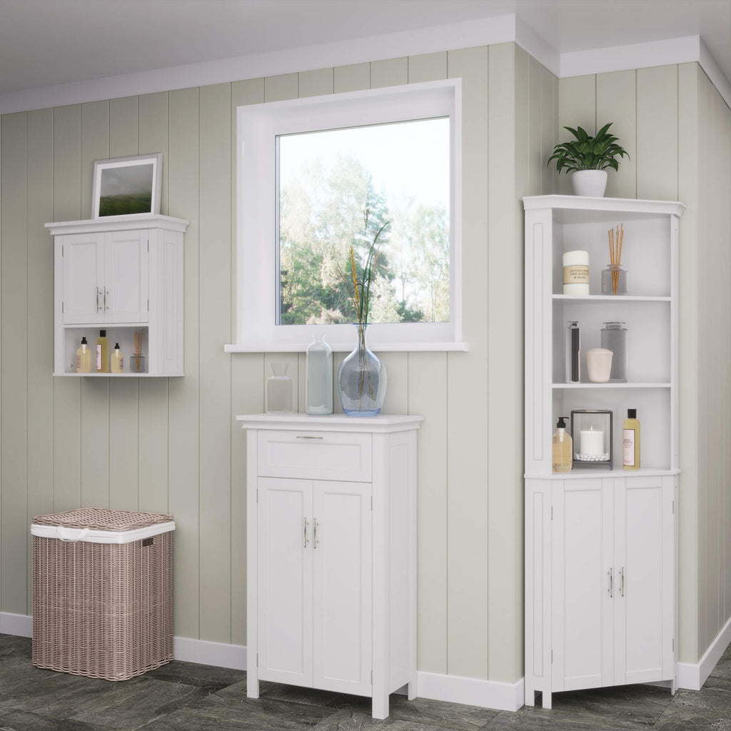White Two-Door Wall Mount Medicine Cabinet S550252