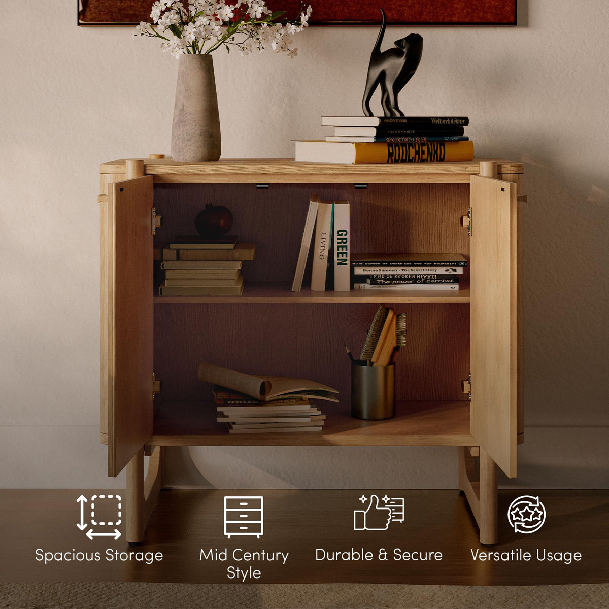 Solid Wood Accent Cabinet & Media Console E6497