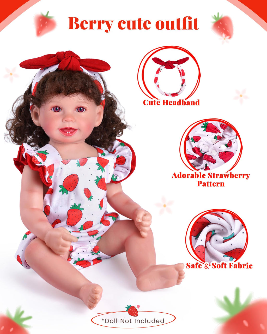 18-20 Inch Doll Clothes Strawberry Outfit T769604