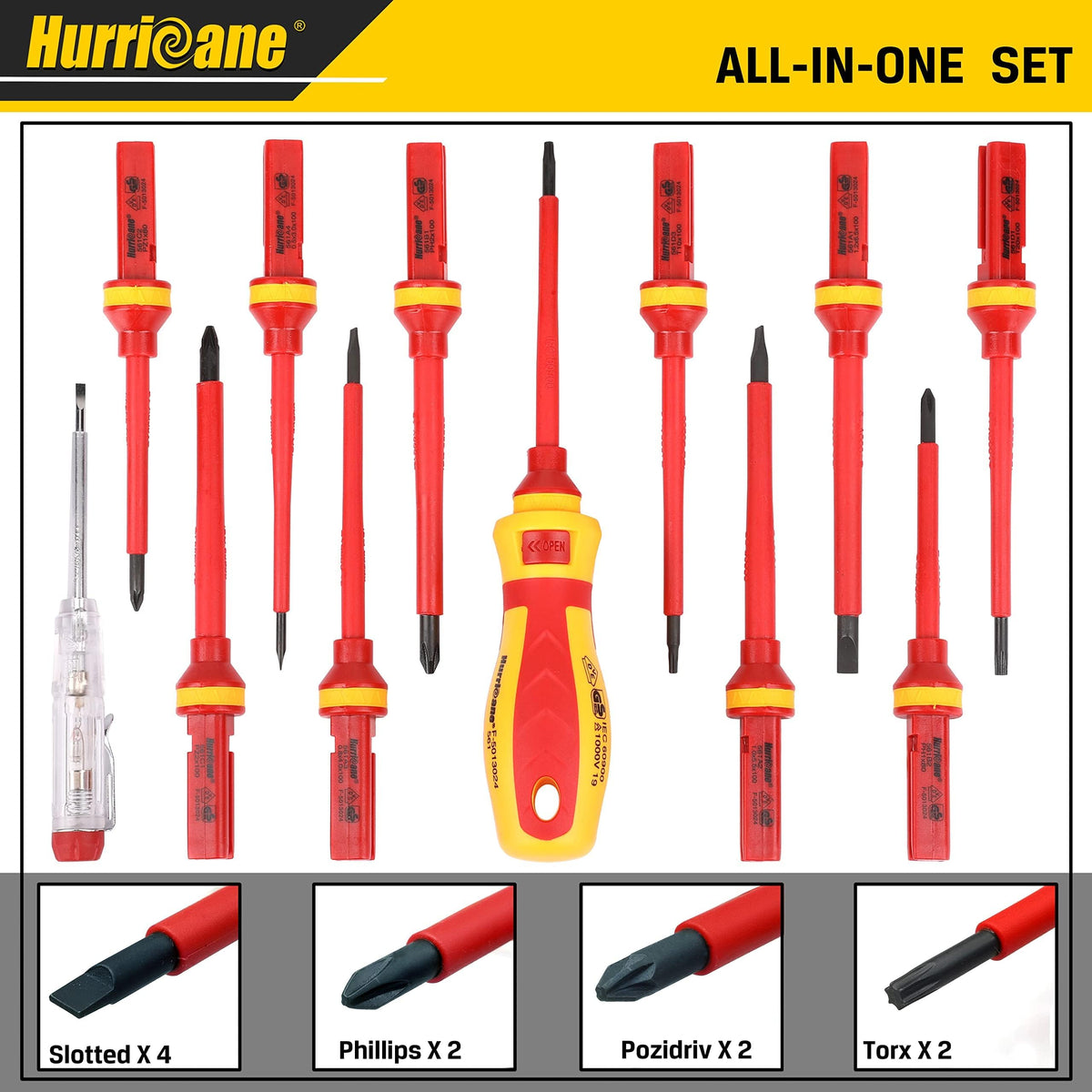 1000V Insulated 13 Piece Screwdriver Set P721751