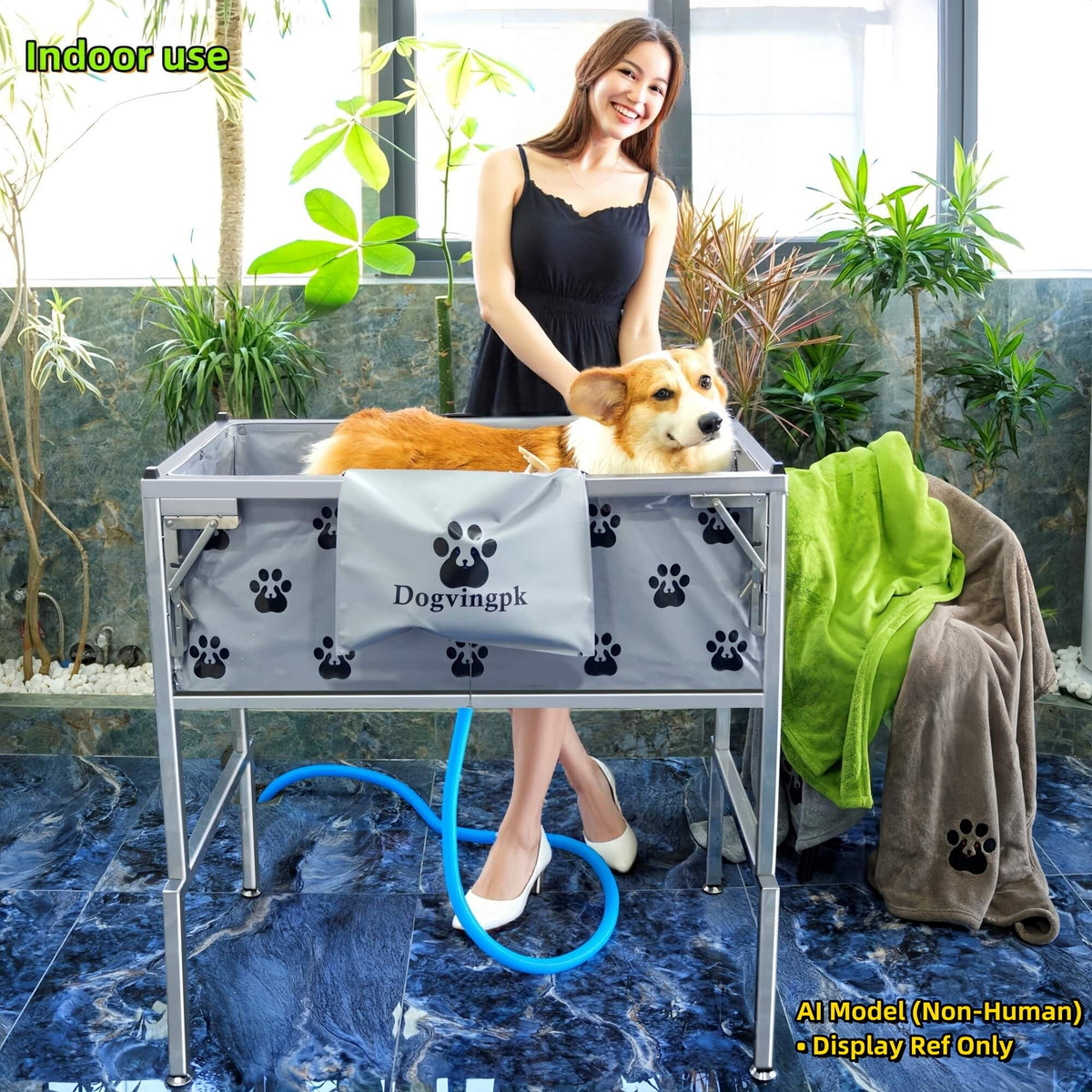 Portable Foldable Dog Bathtub H436969