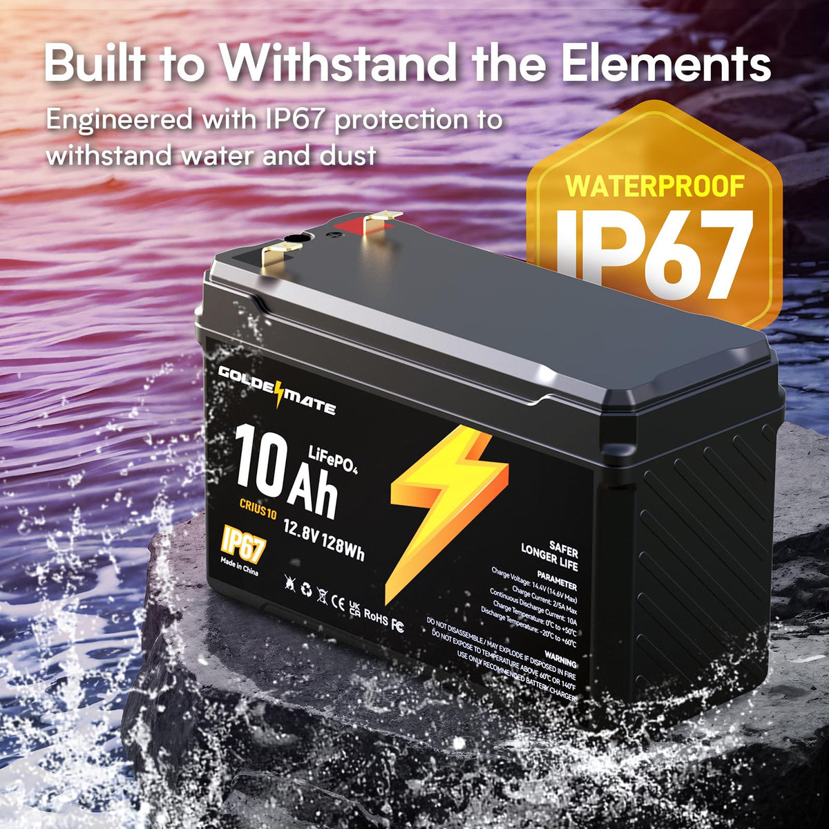 12V 10Ah Lithium LiFePO4 Battery 2 Packs N131687