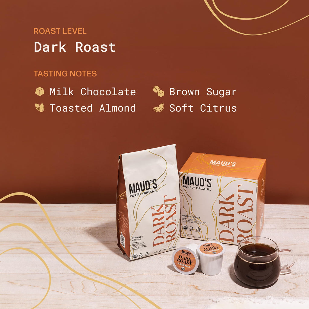 Organic Low Acid Dark Roast Coffee Pods 16ct A142