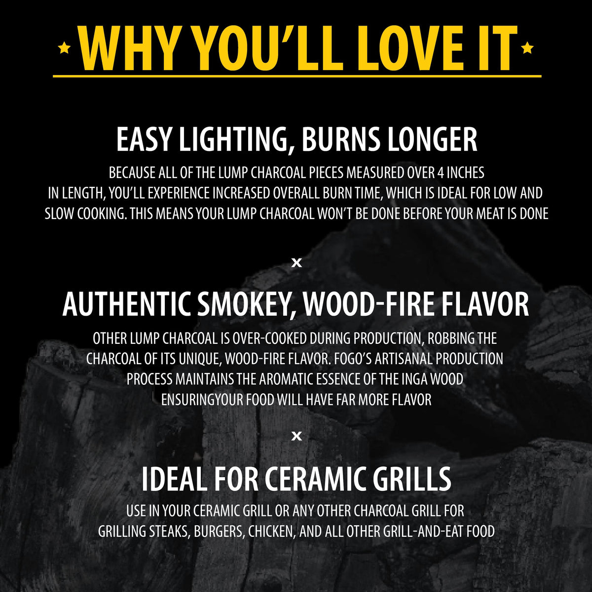 Hardwood Lump Charcoal 35 Pound Bag X38513