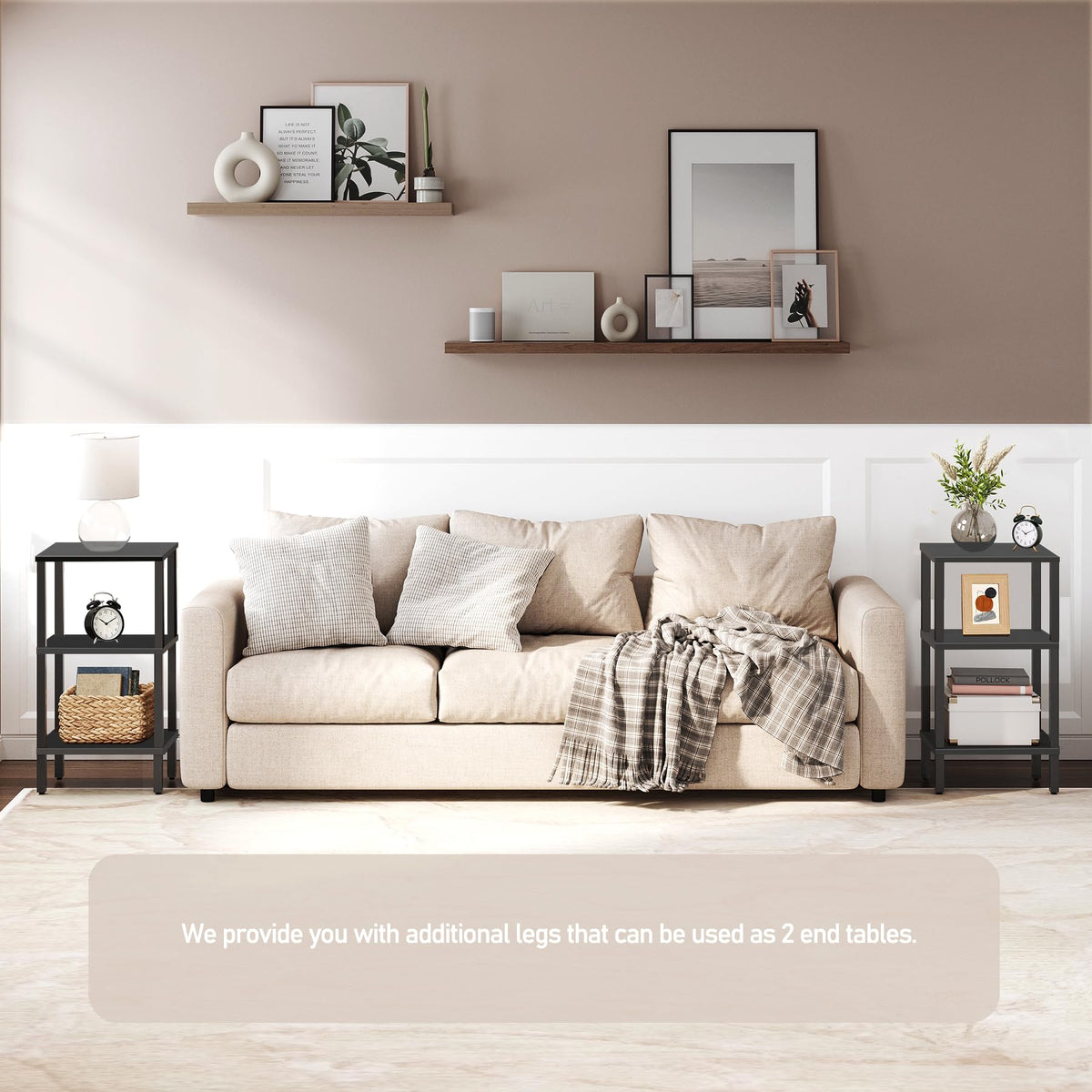 6-Tier Tall Narrow Bookshelf U735