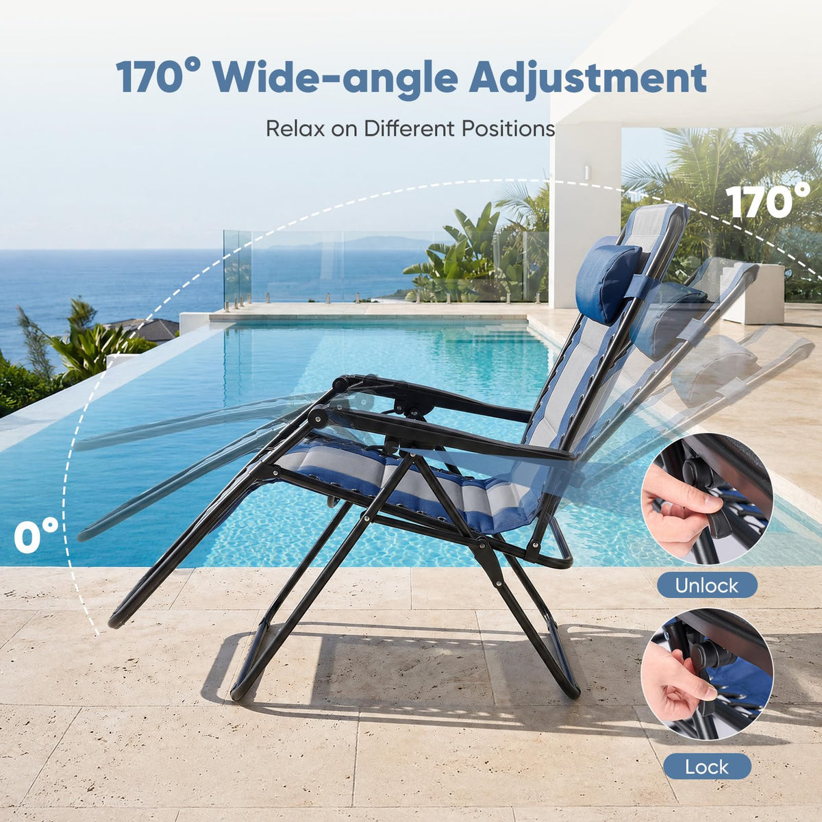 Zero Gravity Chairs Set of 2 H9941