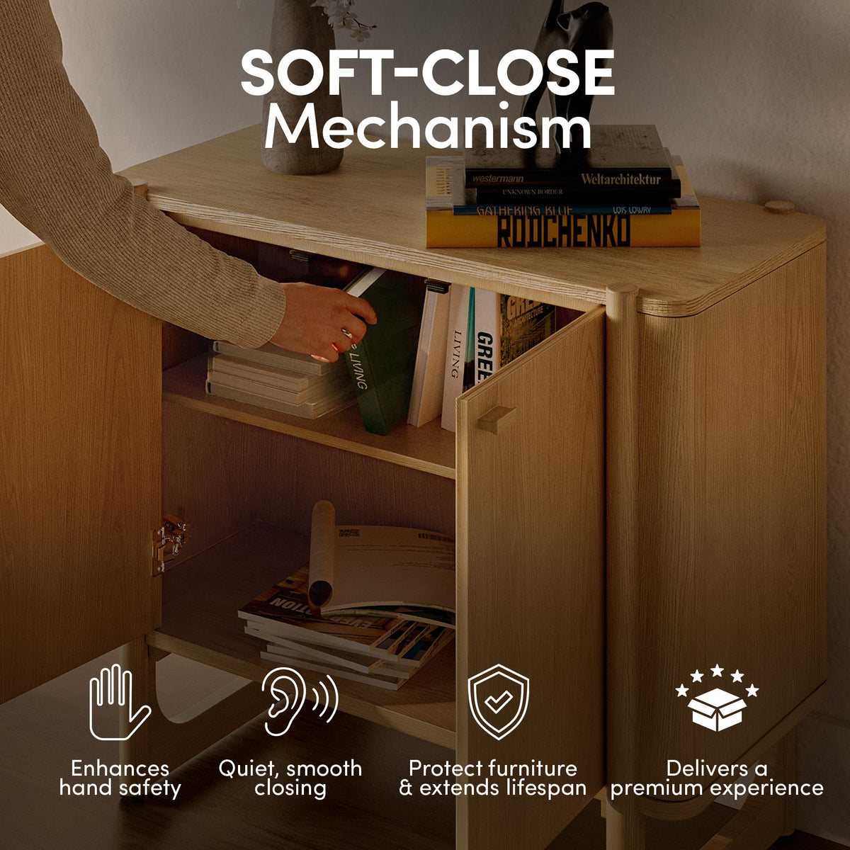 Solid Wood Accent Cabinet & Media Console E6497