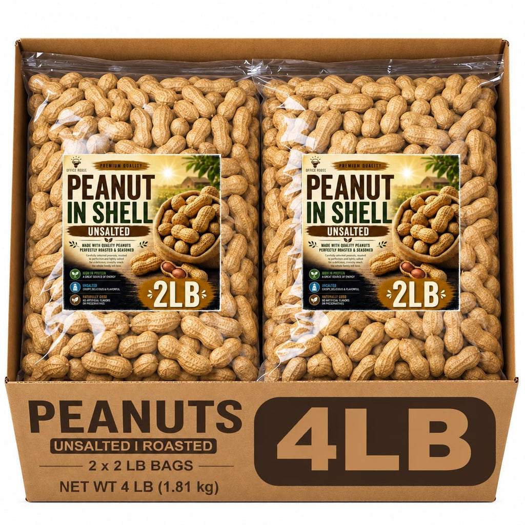 4 LB Unsalted Roasted Peanuts In Shell R1149