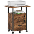 2 Wood Drawer Lockable File Cabinet with Extended Desktop C620