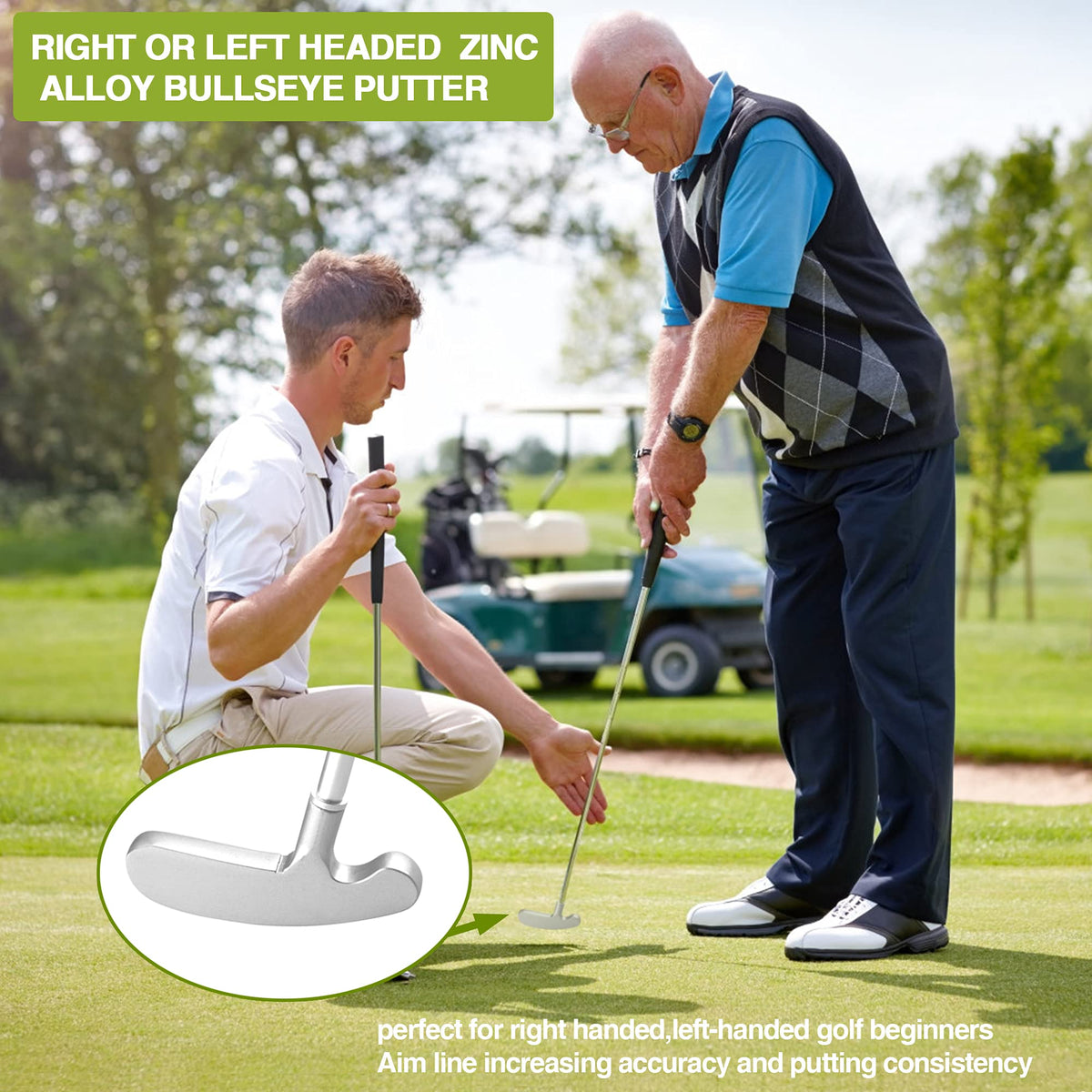 Right Handed 33" Golf Putter with 2 Golf Practice Ball M409356