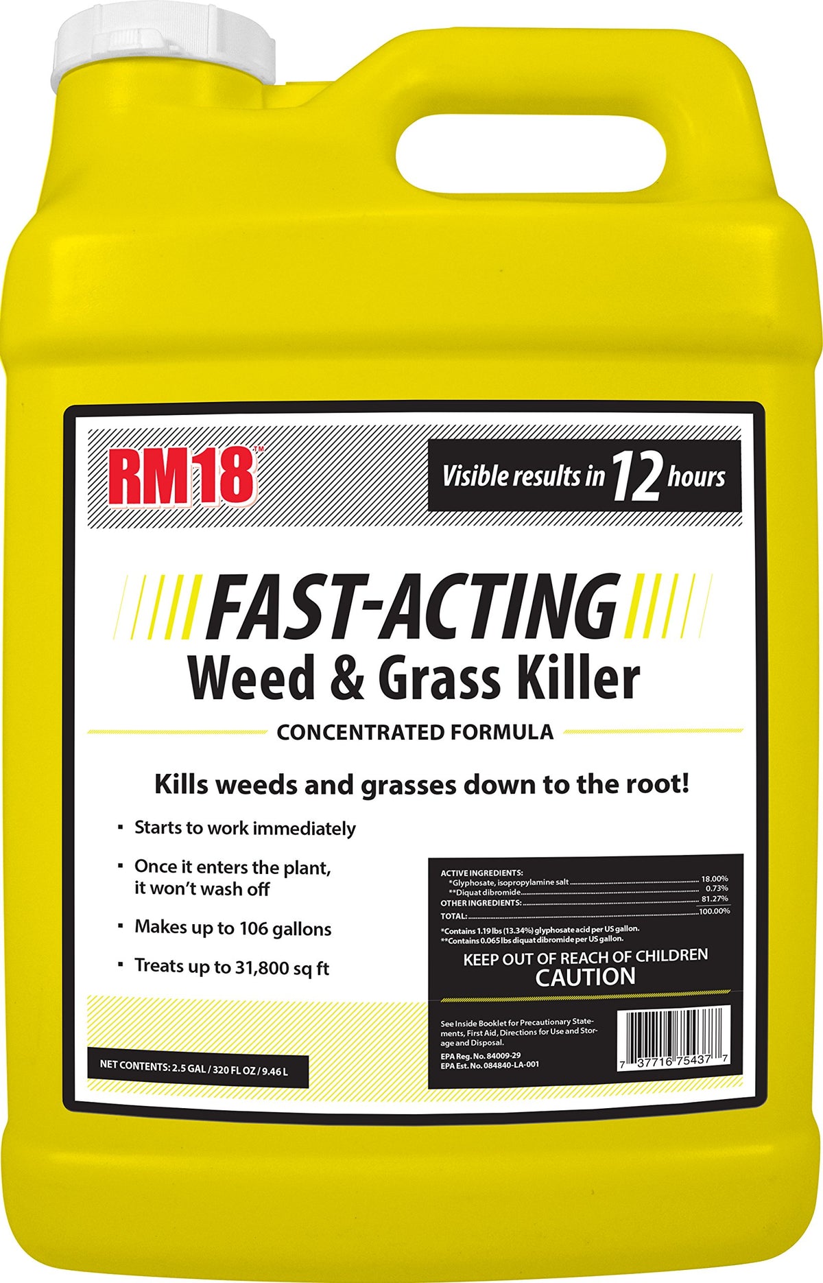 Fast-Acting Weed & Grass Killer Herbicide 2.5-gallon Y679