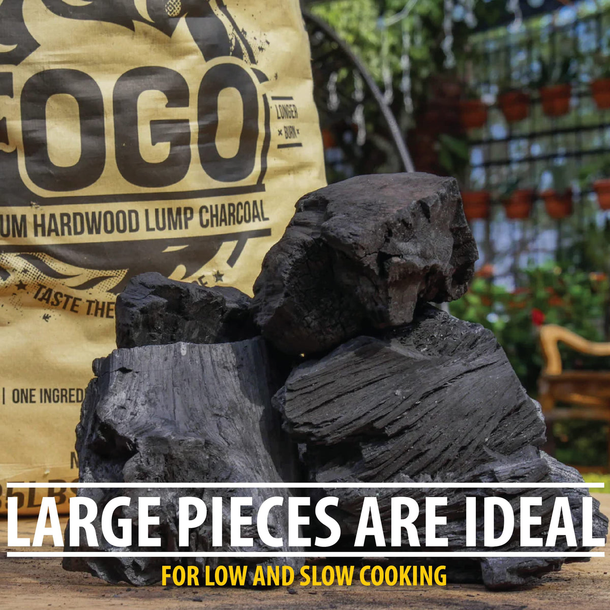 Hardwood Lump Charcoal 35 Pound Bag X38513