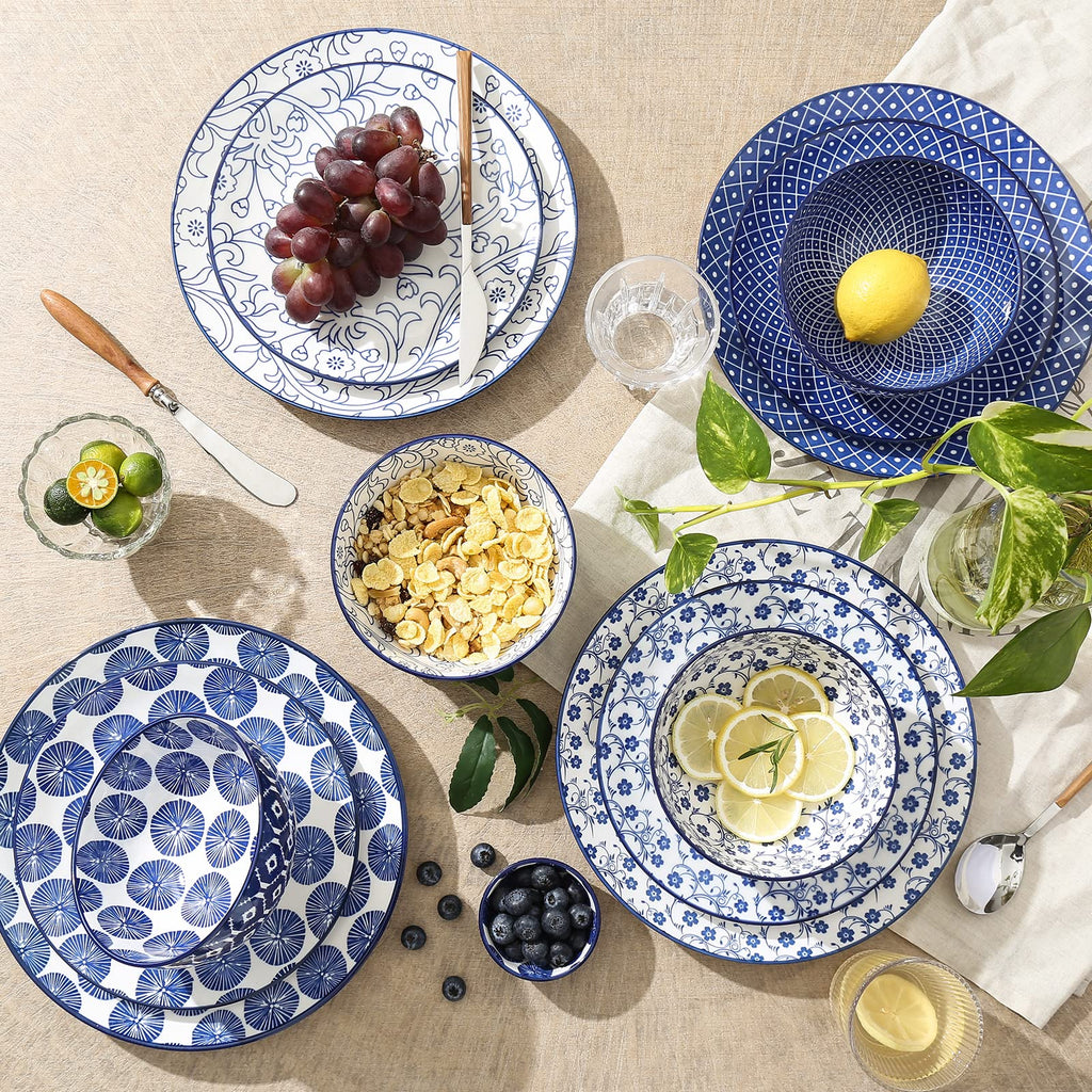 10 inch Porcelain Dinner Plates + 12-Pieces Dinnerware Sets Z1248