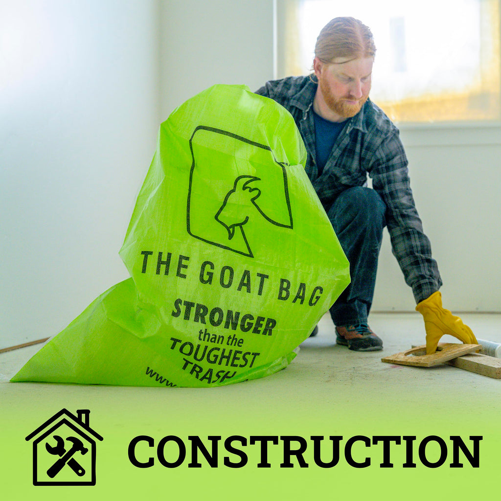 Heavy Duty 42-Gallon Reusable Polypropylene Contractor Bags 10-Pack Y68514